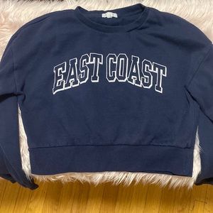 East coast crop sweater crew neck